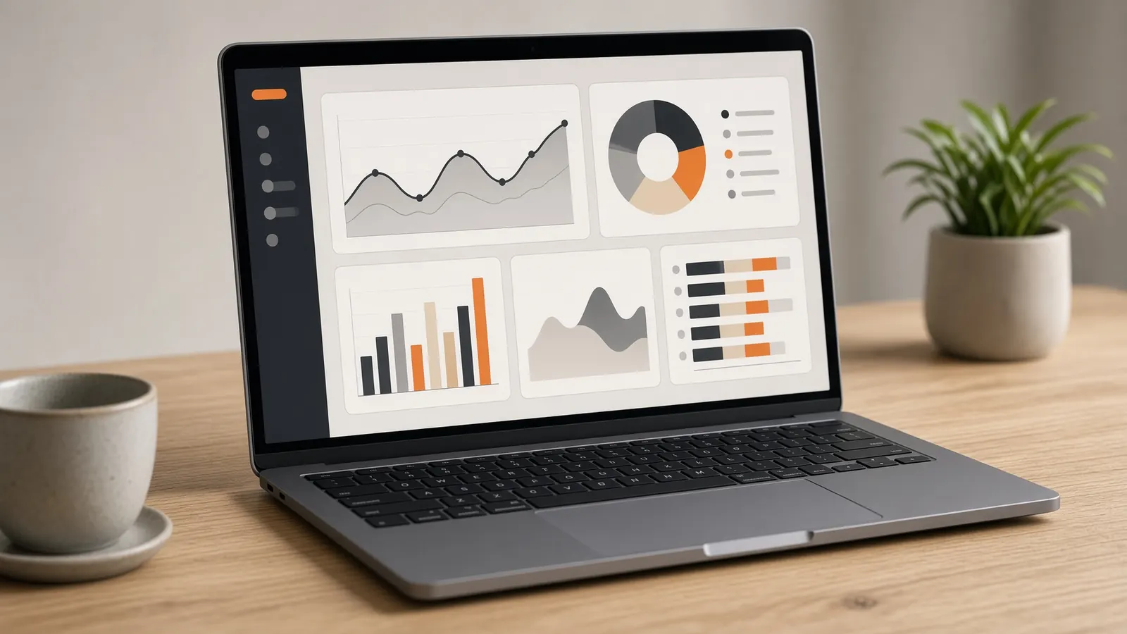 Illustrative photograph of an analytics dashboard. Not a client project.